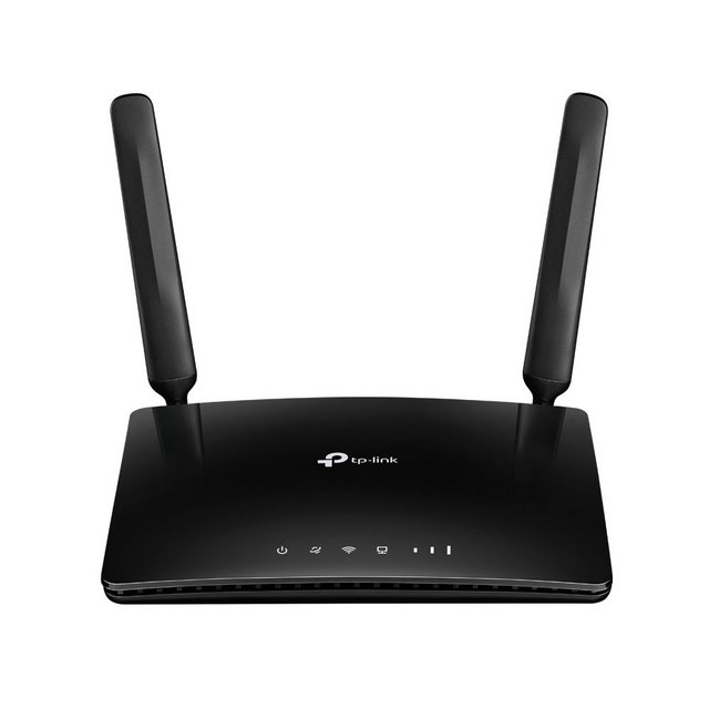 TP-Link Archer MR200 V3 4G/LTE-Router, Dualband 4G LTE WLAN WiFi Router, 150 Mbit/s im Download, simultanes Dualband, 300 Mbit/s, 2,4GHz, + 433 Mbit/s, 5GHz, frei konfigurierbarer LAN/WAN-Port, schwarz