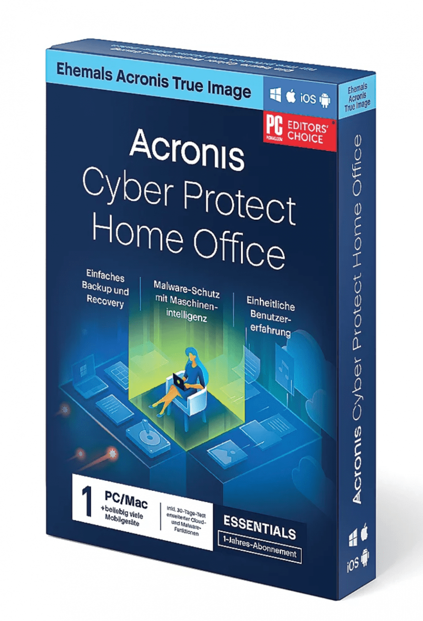 Acronis Acronis Cyber Protect Home Office Essentials, 1 Jahr 5 Geräte