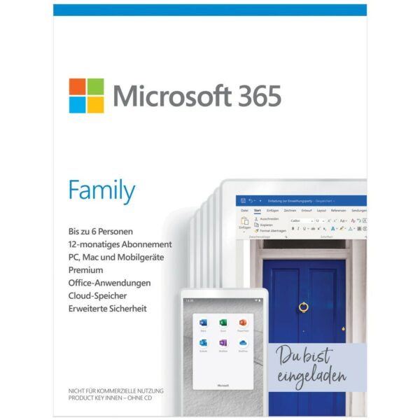 Microsoft Corporation Microsoft 365 Family (6 Nutzer)