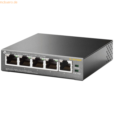 Der TL-SG1005P umfasst fünf 10/100/1000 Mbit/s-Ports