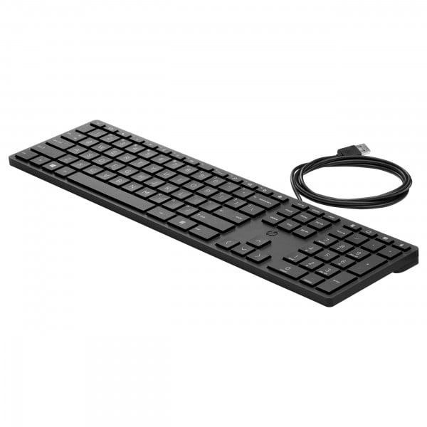 HP 320K Desktop – Tastatur – Deutsch – kabelgebunden – Schwarz (9SR37AA)