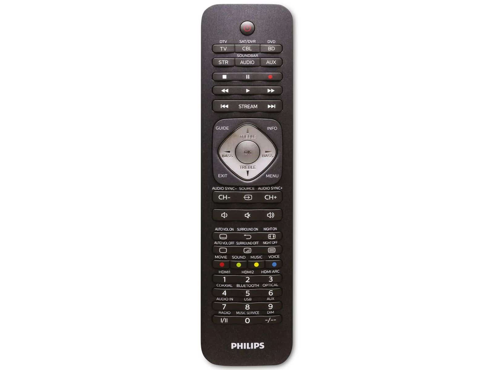 PHILIPS Universal-Fernbedienung 6in1, schwarz