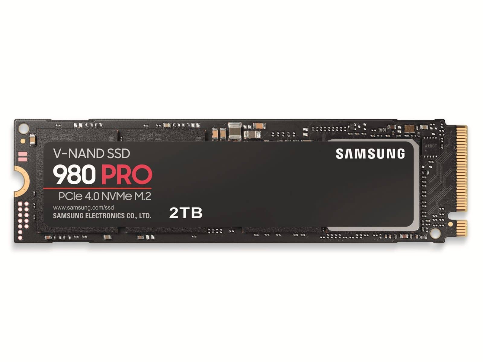 Entfessele die ganze Power der Samsung PCIe 4.0 NVMe SSD 980 PRO – und katapultiere so deinen Rechner auf ein hohes Leistungsniveau. Dank der PCIe Schnittstelle der 4. Generation kann die 980 PRO die doppelte Datentransferrate im Vergleich zu NVMe SSDs mit PCIe 3.0 Schnittstelle erreichen. Außerdem ist sie abwärtskompatibel zu PCIe 3.0 – für vielseitige Einsatzmöglichkeiten. Ganz auf Geschwindigkeit ausgerichtet: Der Samsung Controller wurde speziell für PCIe 4.0. SSDs entwickelt. Dadurch kann die 980 PRO Lesegeschwindigkeiten von bis zu 7.000 MB/s erreichen und kann somit doppelt so schnell wie eine PCIe 3.0 SSD bzw. 12