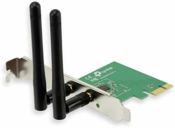 Wireless N PCIe-Steckkarte zum Einsatz in PCs. Die 2 Antennen ermöglichen eine hohe Übertragungssicherheit und Reichweite. Überstragungsrate max. 300 Mbps. Features: PCIe-Steckplatz IEEE 802.11 b/g/n unterstützt QSS 2T2R-MIMO Antennentechnologie (Antennen abnehmbar