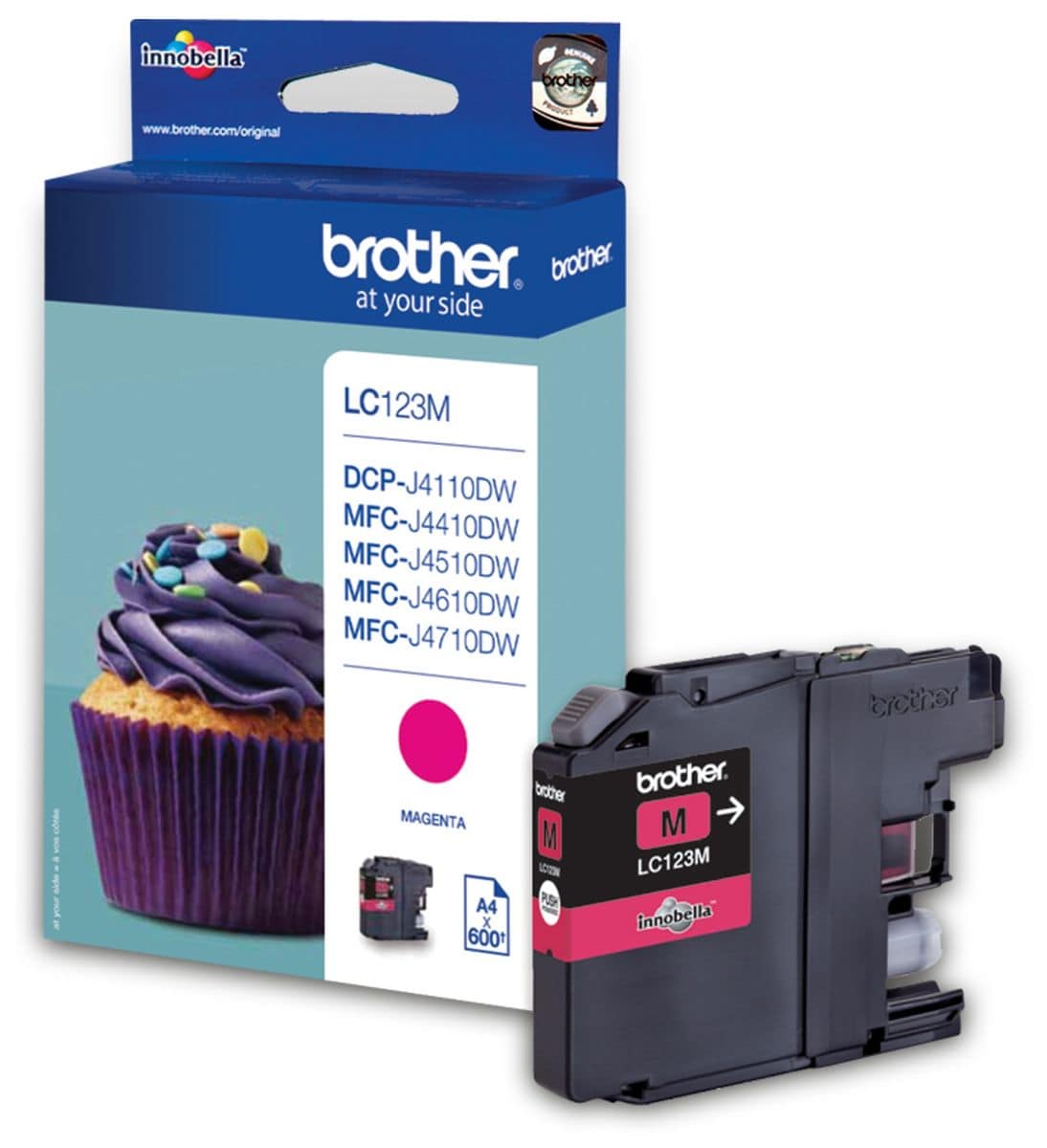 BROTHER Tintenpatrone LC-123M, magenta