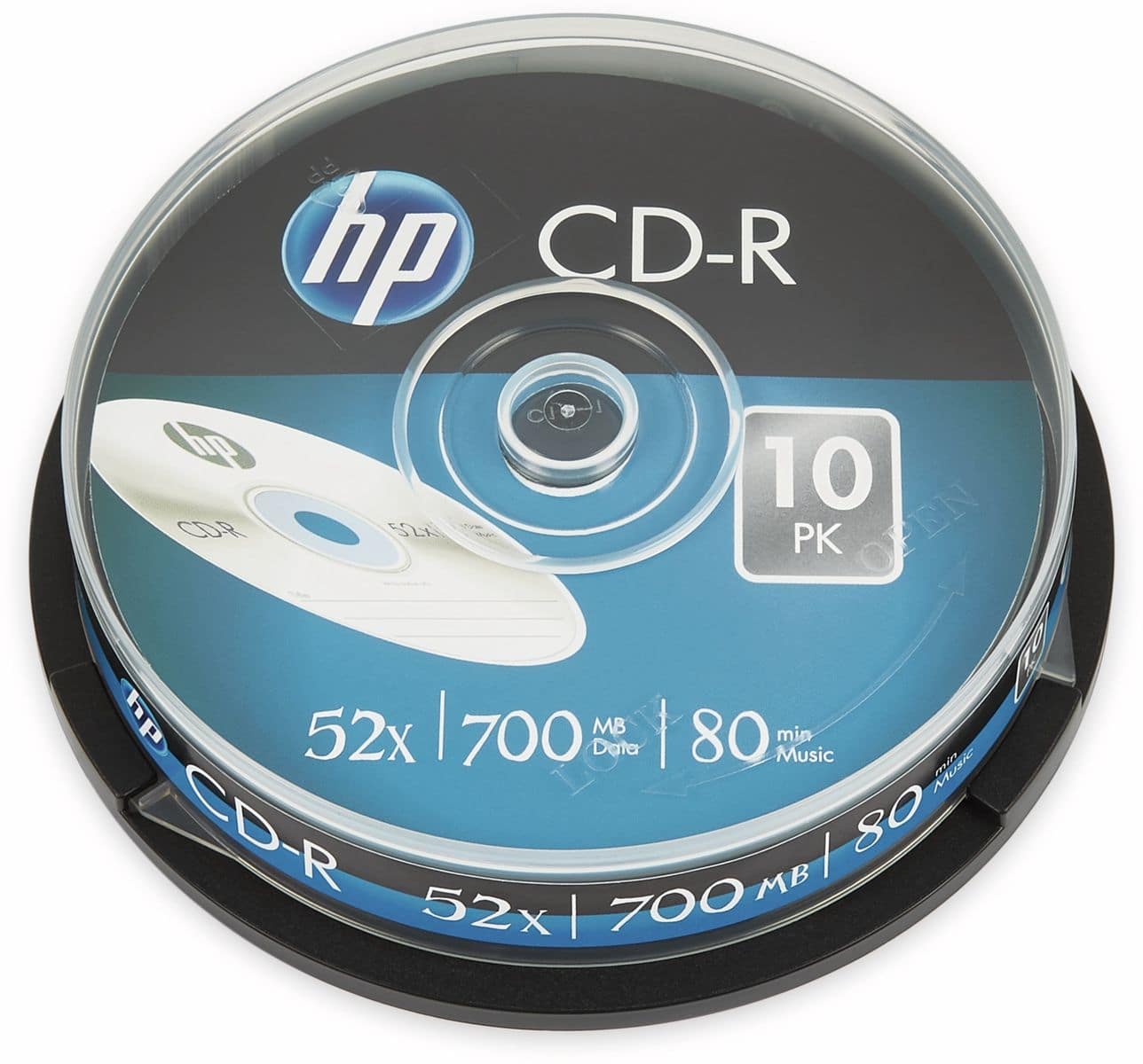 Die zuverlässigen CD-R Medien von HP eignen sich ideal für die Sicherung von täglich anfallenden Daten. Neben ihrer hohen Qualität bieten sie zudem eine hervorragende Kompatibilität mit Playern und Recordern. Technische Daten: Kapazität: 700 MB Aufnahmezeit: 80 Min Schreibgeschwindigkeit: 52x Stück: 10 Discs Verpackung: Cakebox