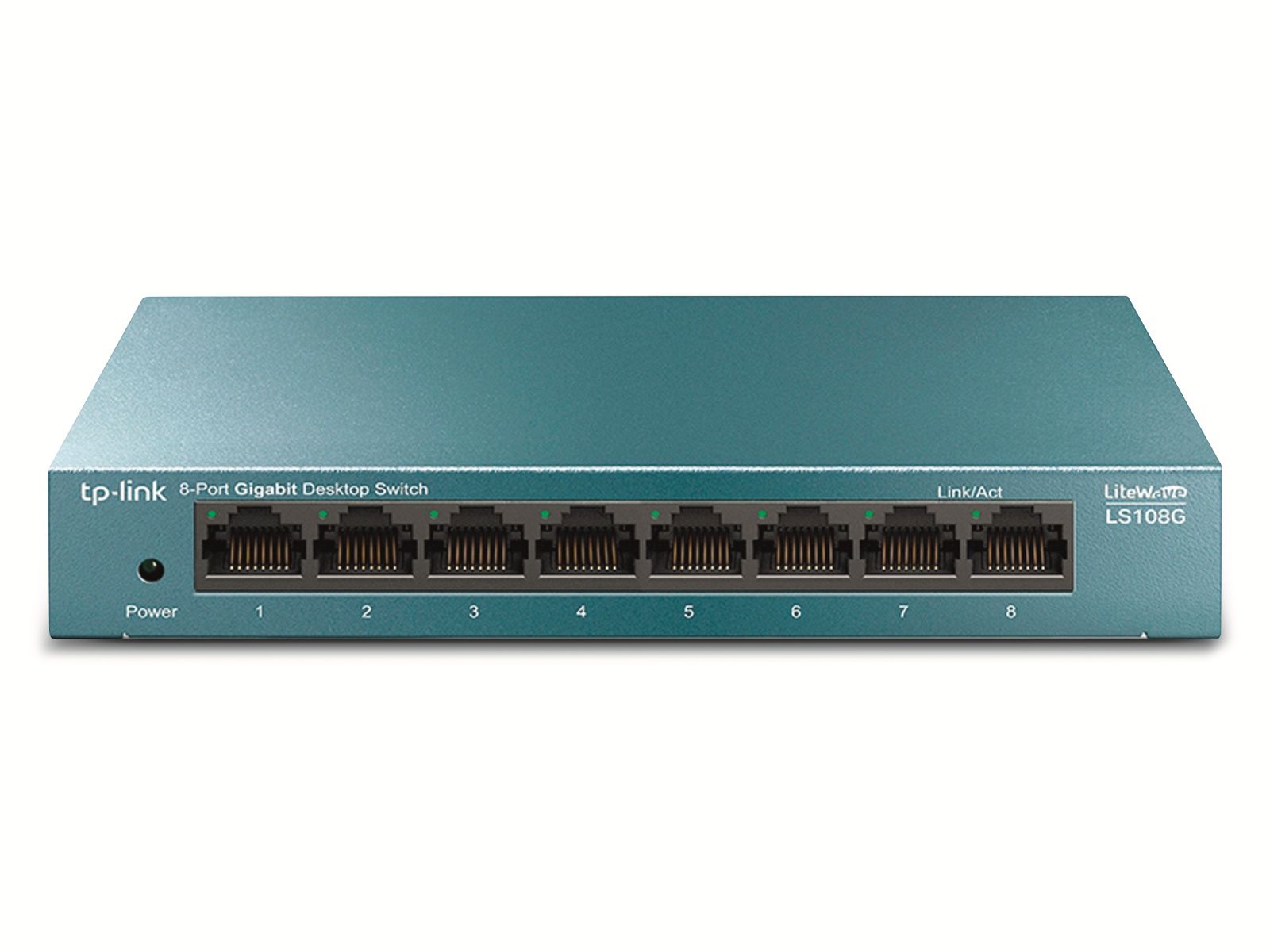 TP-LINK LiteWave Switch LS108G, Gigabit, unmanaged, 8-port, Metall