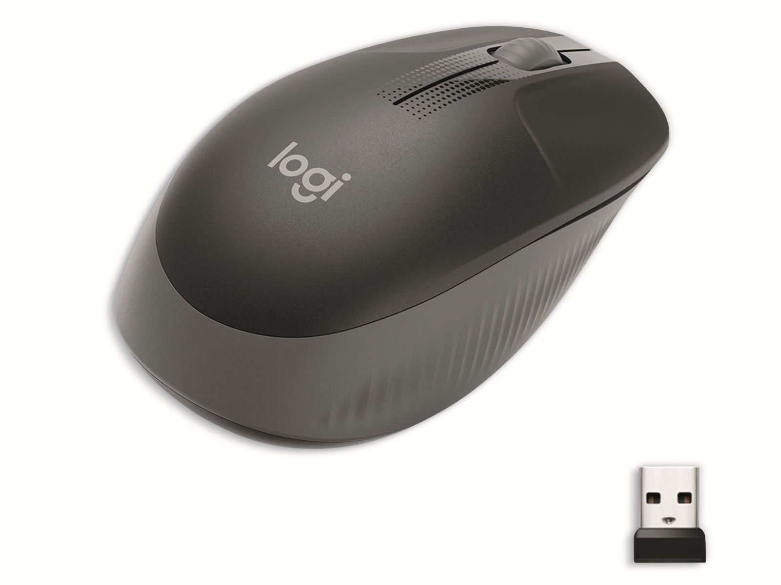 Die Logitech M190 ist eine kabellose Maus in Standardgröße mit einem komfortablen