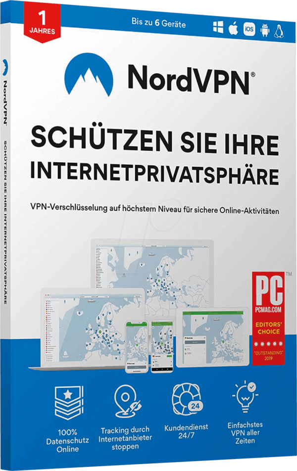 Nord VPN NordVPN Standard VPN 6 Geräte 2 Jahre