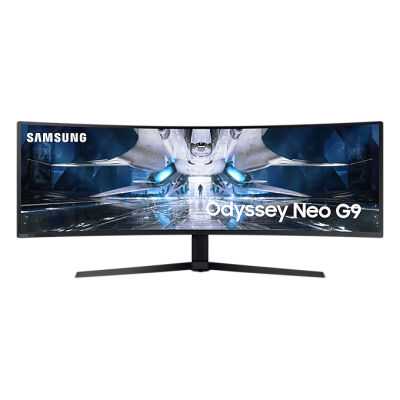 124 cm (49") | Curved-QLED VA-Panel / AMD FreeSync Premium Pro | 240 Hz Bildwiederholrate / Kontrast 2.500:1 | Helligkeit 420 cd/m² / Dual QHD Auflösung 5.120 x 1.440 | Reaktionszeit 1 ms / Höhenverstellung | DisplayPort