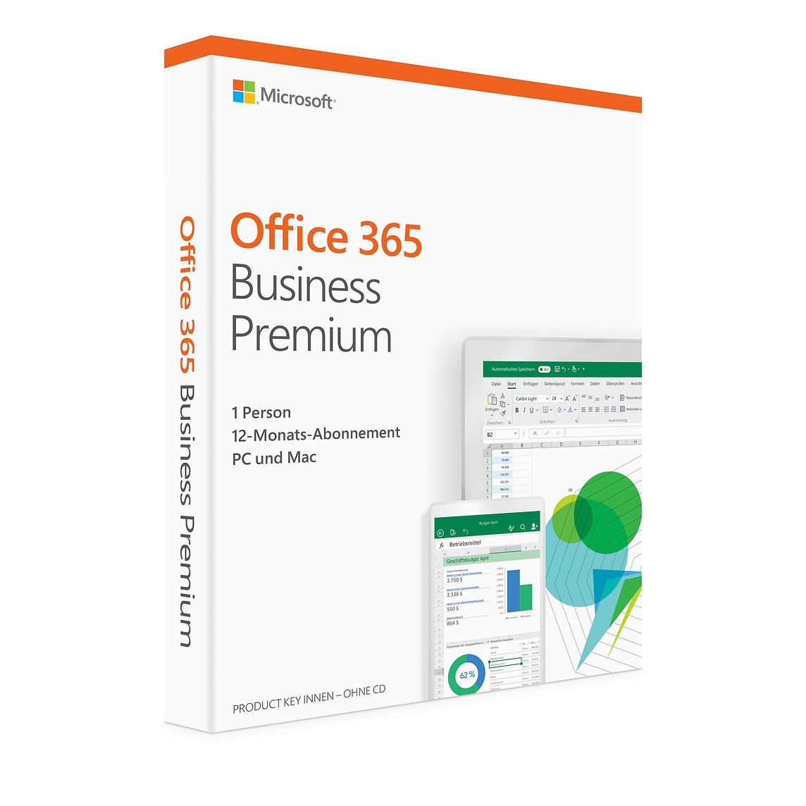 Microsoft Corporation Microsoft Office 365 Business Premium, 5 Geräte, 1 Jahr