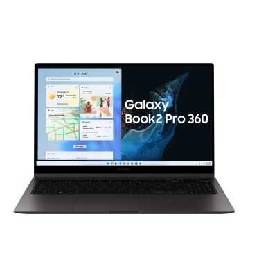 SAMSUNG Galaxy Book2 Pro 360 Intel Evo – 39,62cm 15,6Zoll i5-1240P 8GB 256GB SSD W11H Graphite