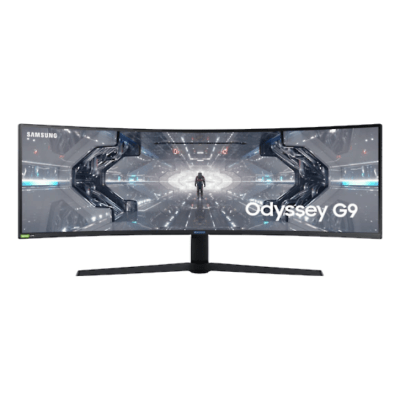 124 cm (49") | Curved-QLED VA-Panel / AMD FreeSync Premium Pro | 240 Hz Bildwiederholrate / Kontrast 2.500:1 | Helligkeit 420 cd/m² / Dual QHD Auflösung 5.120 x 1.440 | Reaktionszeit 1 ms / Höhenverstellung | DisplayPort