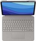 Logitech Combo Touch – Tastatur und Foliohülle – mit Trackpad – hintergrundbeleuchtet – Apple Smart connector – QWERTZ – Deutsch – Sand – für Apple 12.9  iPad Pro (5. Generation) (920-010216)