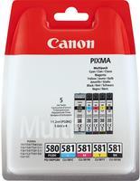 Canon K/PGI-580/CLI-581 CMYK+BJ PP-201 5x7 20s (2078C005+2311B018)