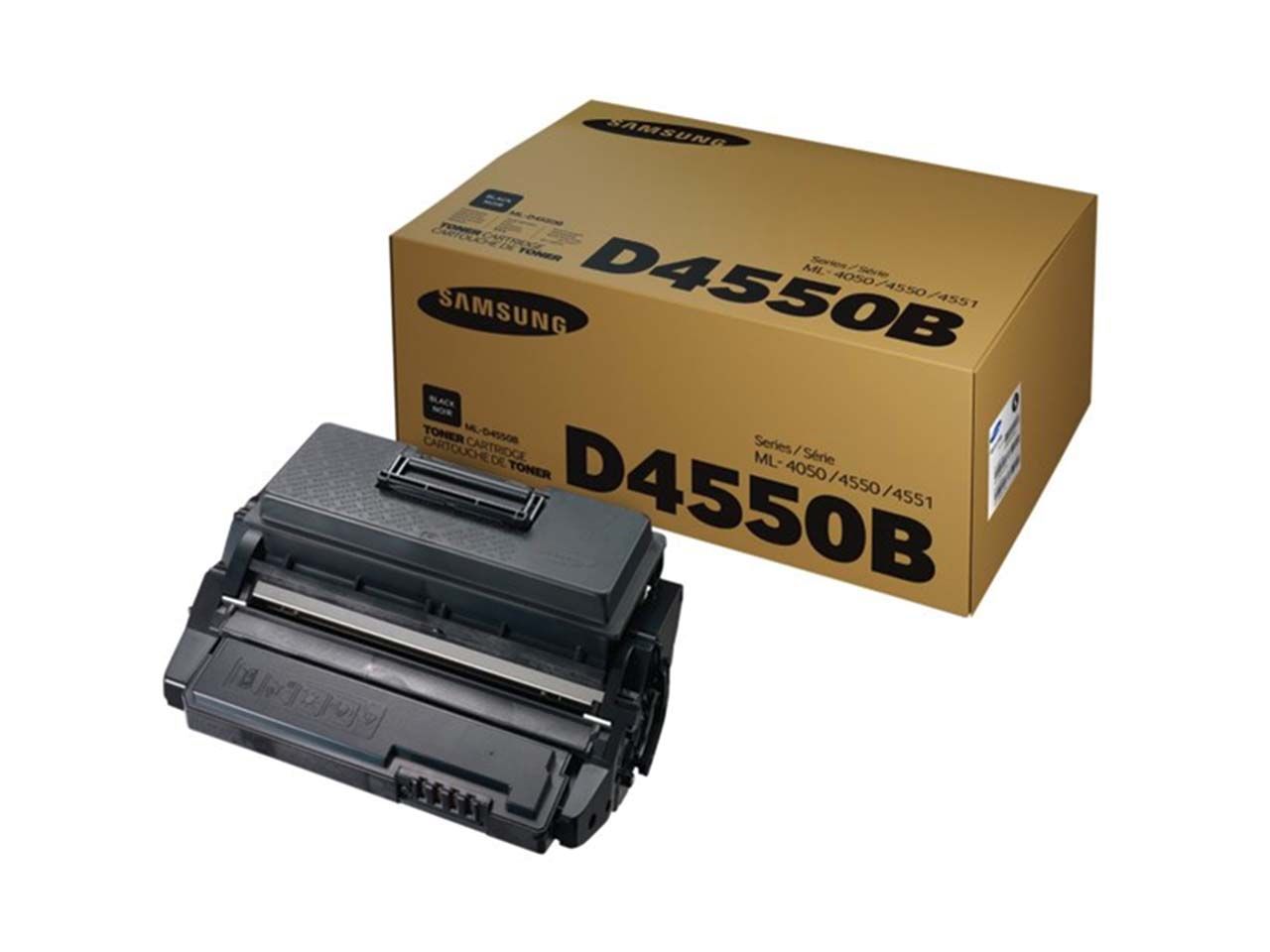 Der originale Samsung Toner ML-D4550B sorgt für hochwertige Druckergebnisse und eignet sich vor allem für S/W-Ausdrucke wie Texte oder Grafiken. Dabei passt er für die Modelle ML-4050