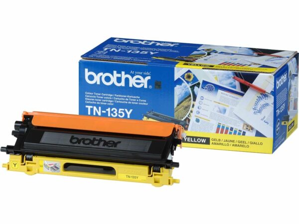 Mit dieser originalen Jumbo-Tonerkassette TN-135Y drucken Sie noch mehr Seiten aus. Der hochwertige Toner in der Farbe gelb in Brother Markenqualität liefert dabei beste Druckergebnisse auf Ihren Farblaserdruckern und Multifunktionscentern. Ausreichend für bis zu 4.000 Seiten bei 5 % Deckung.