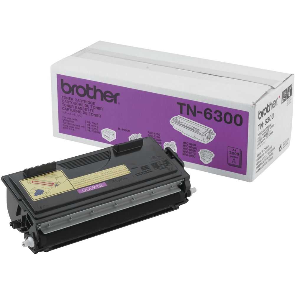 Kurzinfo: Brother TN6300 - Tonerpatrone - 1 x Schwarz - 3000 Seiten - für DCP 1200