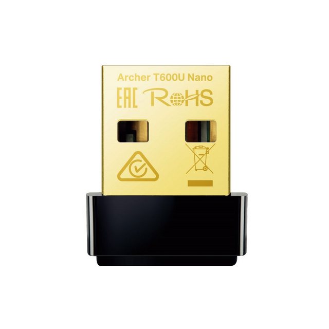 TP-LinkAdapterArcher T600U Nano - AC600 Nano USB WLAN AdapterDer USB-Adapter Archer T600U Nano passt in jeden USB-PortDank dem WLAN-Roaming ist der Archer T600U Nano in der Lage