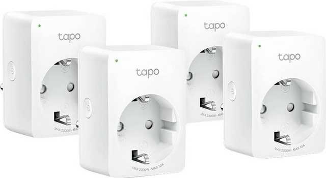 TP-Link Funksteckdose TP-LINK Tapo P100(4-pack) V1.2 Tapo P100(4-pack) V1.2 Bluetooth Funk-S