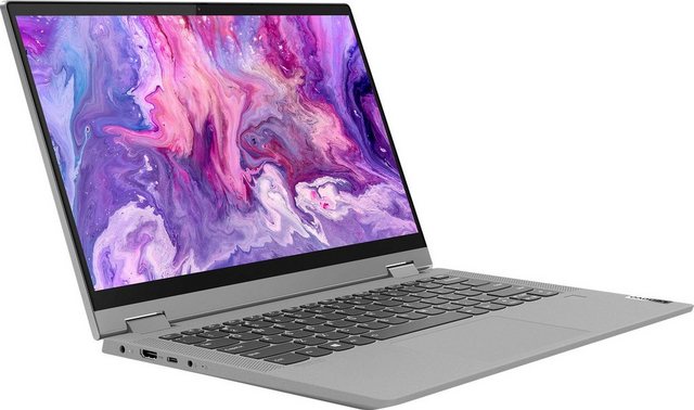 Multimedia-Notebook mit Full HD-Qualität Das Convertible Notebook Flex 5 14ALC05 - 82HU0072GE wurde von Lenovo hergestellt. Erlebe ein hochauflösendes Bild auf dem praktischen 14 Zoll-Display. Microsoft Windows 10 Home im S Modus ist als Betriebssystem vorinstalliert