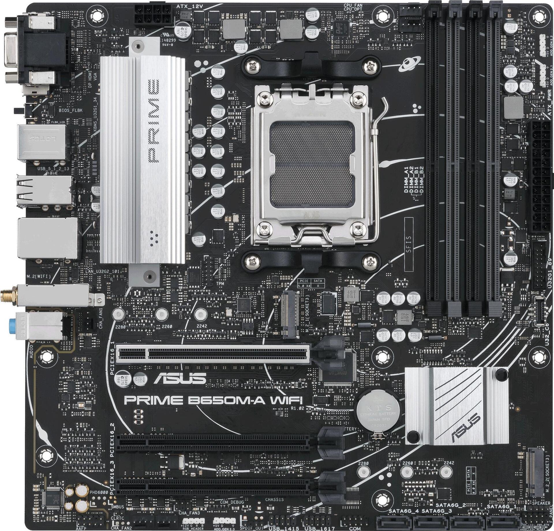 ASUS Prime B650M-A-CSM – Motherboard – LGA1700-Sockel – H610 Chipsatz – Onboard-Grafik (CPU erforderlich) – HD Audio (8-Kanal) (90MB1C10-M0EAYC)