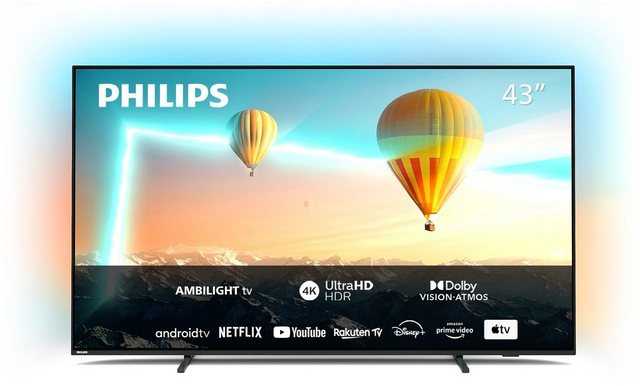 Philips 65PUS8007/12 LED-Fernseher (164 cm/65 Zoll, 4K Ultra HD, Android TV, Smart-TV)