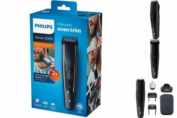 Der Philips BT5515/15 Elektro-Trimmer ermöglicht eine präzise und mühelose Bartpflege für ein gepflegtes Erscheinungsbild. Mit seiner fortschrittlichen Technologie und den vielseitigen Einstellungsmöglichkeiten ist er ein unverzichtbares Werkzeug für Männer