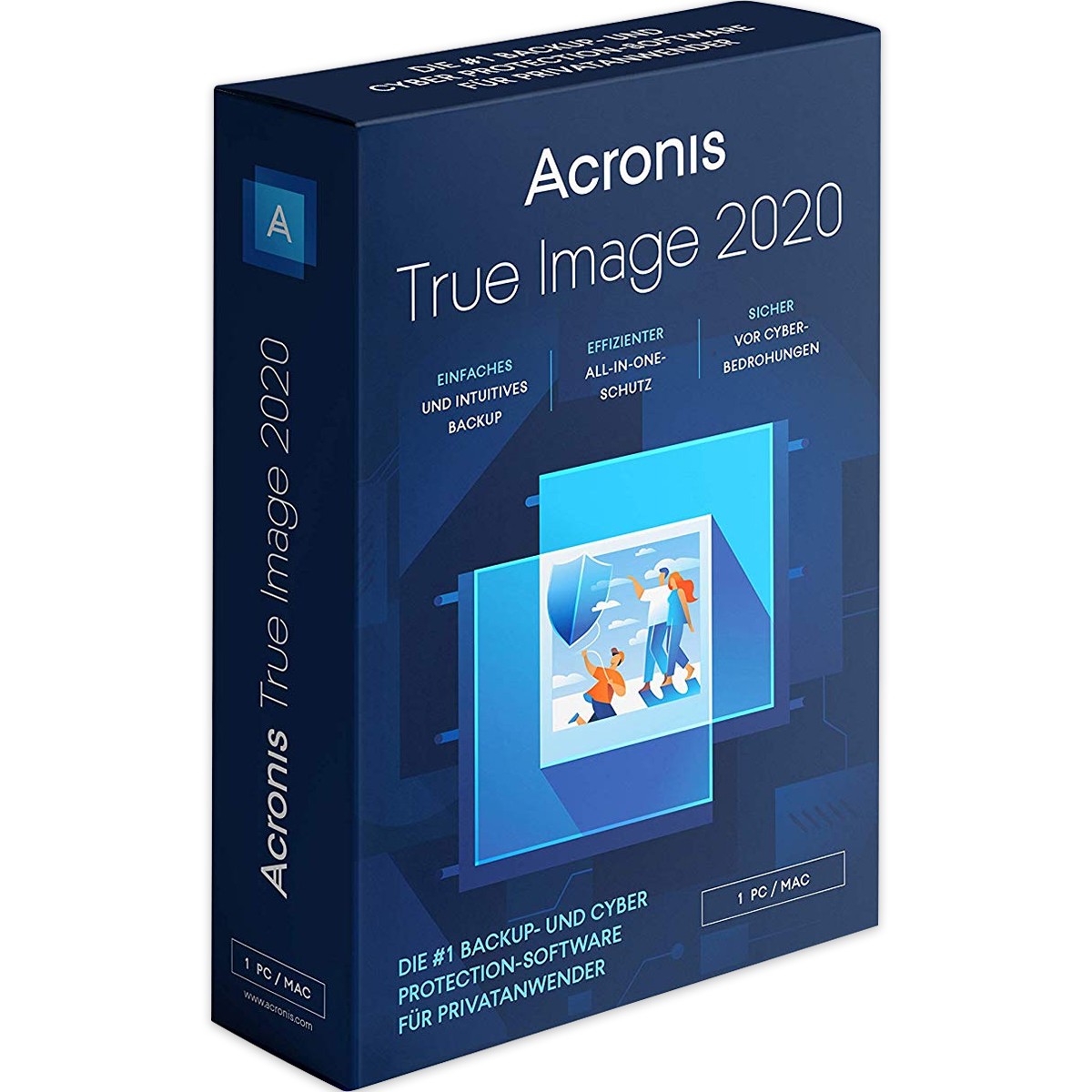 Acronis Acronis True Image 2020 Standard, PC/MAC, Dauerlizenz 5 Geräte