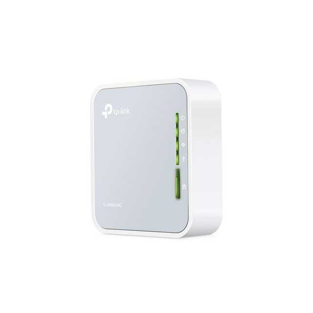 TP-Link TL-WR902AC WLAN-Router, AC750, tragbar, Mini WLAN Router, 3G/4G-USB-Stick, 3G/4G-Modem, Dualband, LAN, Repeater, Accesspoint, Client-Modus, WISP, Hotspot, geeignet für HD-Videostreaming, weiß