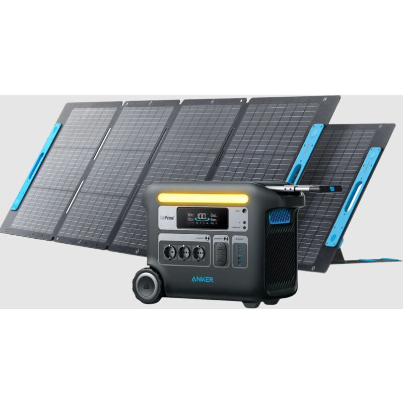 767 Solar-Generator (PowerHouse 2048Wh mit 2 Solarpanelen von je 200W) – Anker