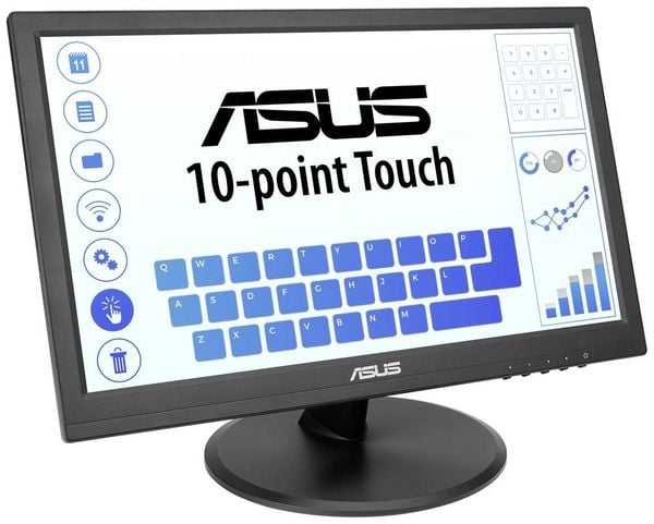 Asus VT168HR Touch Touchscreen-Monitor EEK: B 1388 x 768 Pixel 16:9 5 ms HDMI®, USB, VGA TN LED