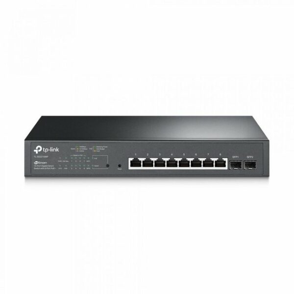 TP-LINK JetStream# 10-Port Gigabit Smart Switch 1 Gbps Power over Ethernet Rack-Modul 1 HEProduktbeschreibung: TP-Link JetStream TL-SG2210MP - Switch - 10 Anschlüsse - Smart - an Rack montierbar Gerätetyp: Switch - 10 Anschlüsse - Smart Gehäusetyp: An Rack montierbar Untertyp: Gigabit Ethernet Ports: 8 x 10/100/1000 (PoE&#43