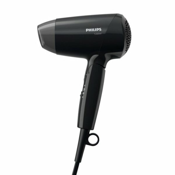 Philips EssentialCare BHC010/10 Kompakter Haartrockner 1200W EinklappbarEinklappbarer Griff für einfaches TransportierenDieser Haartrockner verfügt über einen einklappbaren Griff. So kann dieser kleine