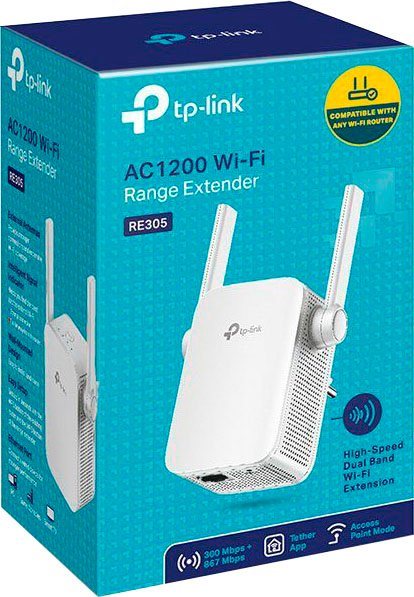 Der Repeater RE305 verbindet sich mit Ihrem WLAN-Router und erweitert das Signal. Der RE305 arbeitet auf zwei Frequenzbändern und unterstützt so mehr Client-Geräte als ein Single-Band-Gerät. Surfen und mailen Sie auf 2