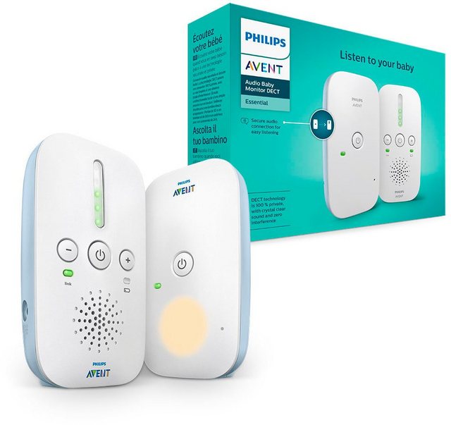 Das DECT Babyphone SCD503/26 von Philips Avent gibt Eltern ein beruhigendes und sicheres Gefühl. Die Tonübertragung ist absolut störungsfrei und bietet kristallklaren Sound. Die große Reichweite und lange Batterielaufzeit sorgen für zusätzlichen Komfort. Mit dem integrierten Nachtlicht kann das Baby sanft und entspannt einschlafen.