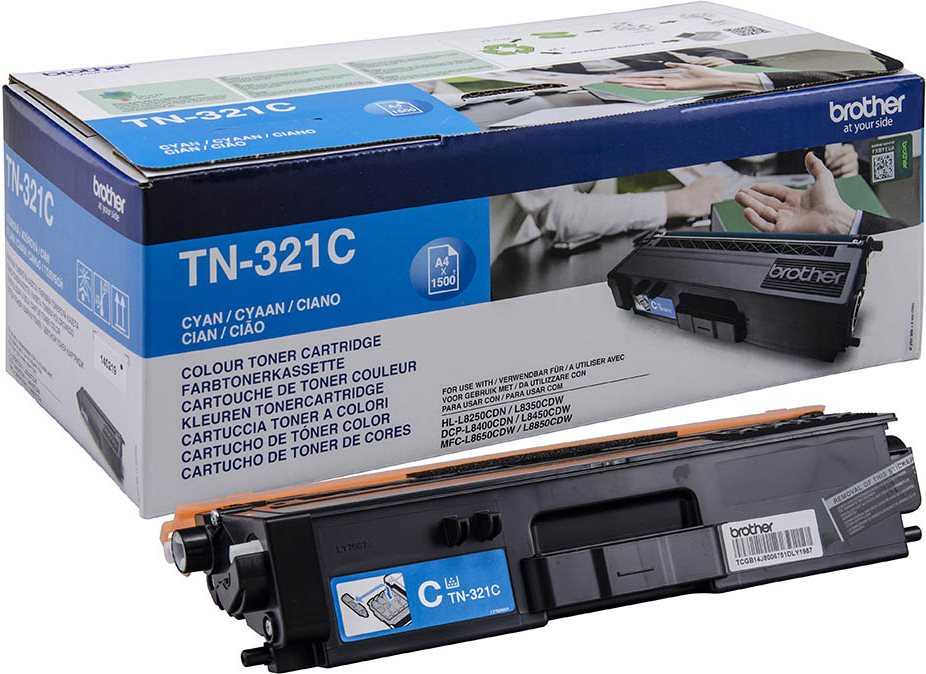 Brother Toner TN-321C – Cyan – Kapazität: 1.500 Seiten (TN321C)