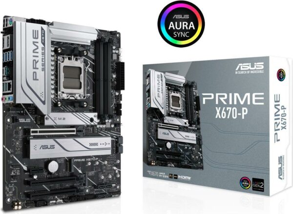 Kurzinfo: ASUS Prime X670-P - Motherboard - ATX - Socket AM5 - AMD X670 Chipsatz - USB 3.2 Gen 1