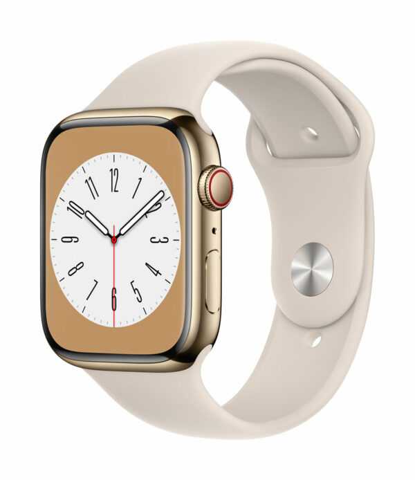 Kurzinfo: Apple Watch Series 8 (GPS + Cellular) - 45 mm - Gold