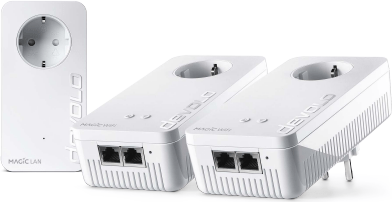 Der erste WiFi 6 Powerline-Adapter der Welt Der erste WiFi 6 Powerline-Adapter der Welt ist zugleich der Schnellste und revolutioniert die WLAN-Geschwindigkeit in Ihrem Zuhause! Mit 50 Prozent mehr WLAN-Power als jeder WiFi 5-PLC-Adapter erreicht der devolo Magic 2 WiFi 6 bis zu 1800 Mbit/s (WLAN) und stellt diese jedem Nutzer zur Verfügung. Denn dank OFDMA werden die Kanäle flexibel genutzt: Bestes WLAN für alle - beim Senden