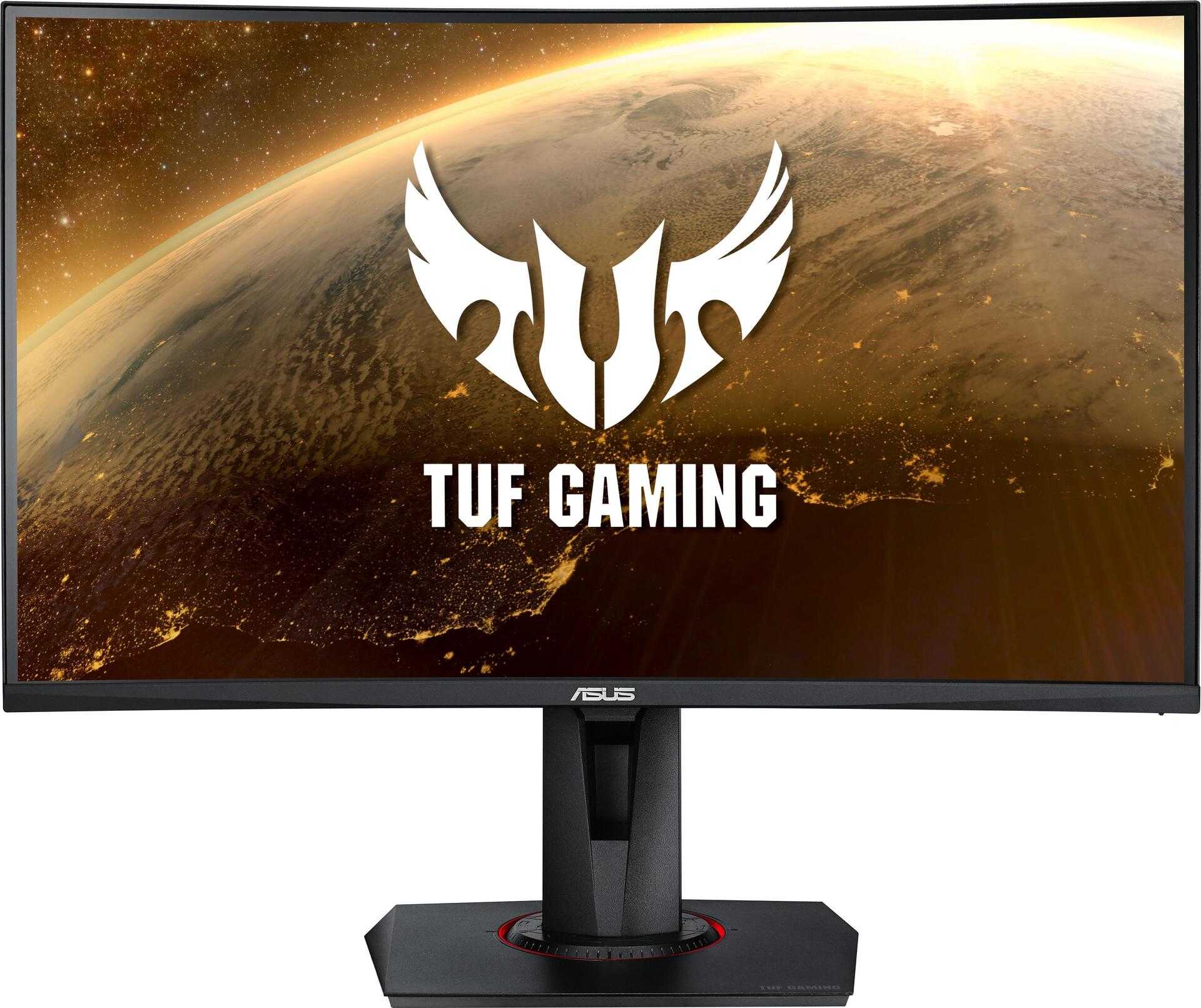 ASUS TUF Gaming VG27WQ – LED-Monitor – gebogen – 68.6 cm (27) – 2560 x 1440 WQHD – VA – 400 cd/m² – 3000:1 – 1 ms – 2xHDMI, DisplayPort – Lautsprecher – Schwarz