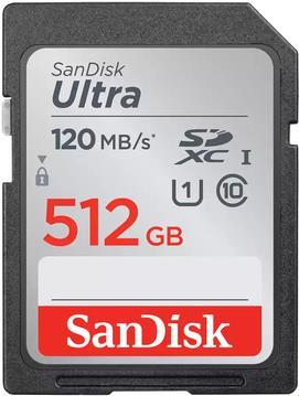 SanDisk Ultra – Flash-Speicherkarte – 512GB – UHS-I U1 / Class10 – SDXC UHS-I (SDSDUN4-512G-GN6IN)