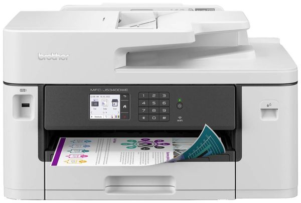 Brother MFCJ5340DWE Farb Tintenstrahl Multifunktionsdrucker A4 Drucker, Scanner, Kopierer, Fax ADF, Duplex, LAN, USB, WLAN