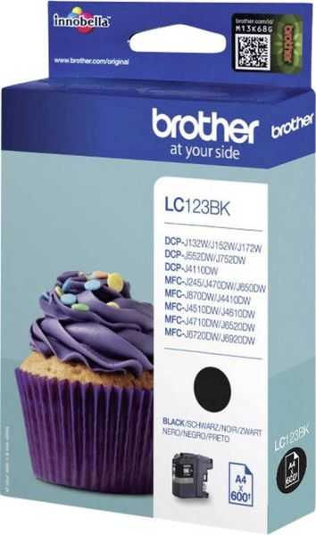 Brother Tinte LC-123BK Original Schwarz LC123BK