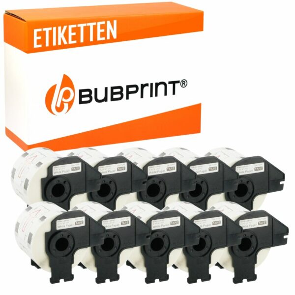 Bubprint Bubprint 10x Etiketten kompatibel für Brother DK-11209 #1209 62x29mm P-Touch QL1050 P-Touch QL500 P-Touch QL800