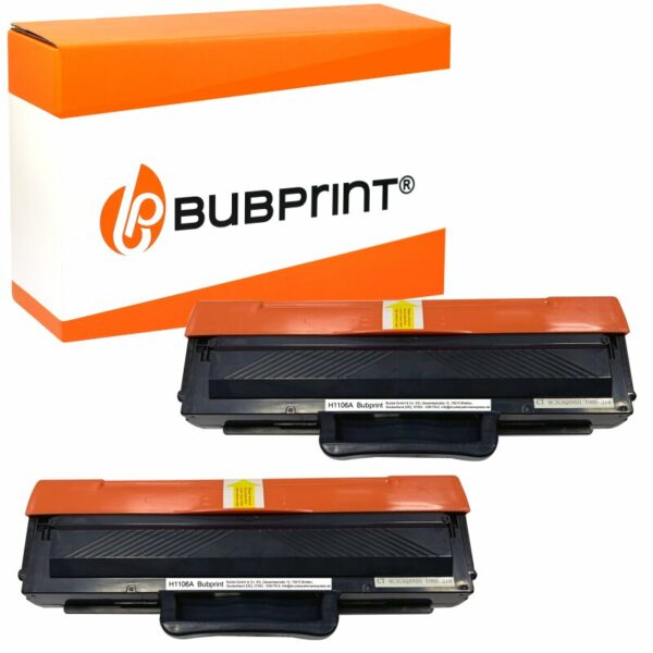 Bubprint Bubprint 2 Toner kompatibel für HP 106A W1106A MIT CHIP Schwarz