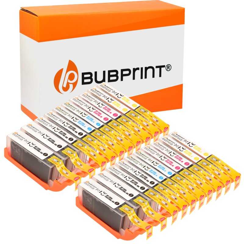 Bubprint Bubprint 20 Druckerpatronen kompatibel für Canon PGI-570 CLI-571 XL set Multipack