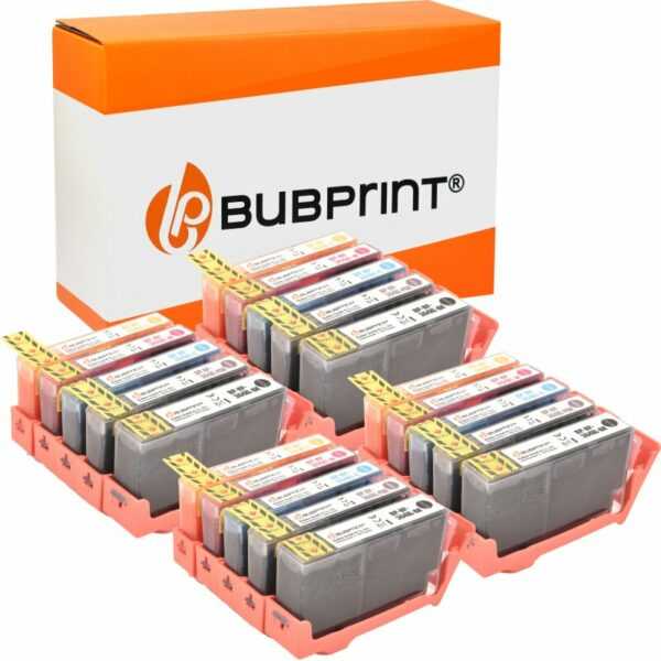 Bubprint Bubprint 20 Druckerpatronen kompatibel für HP 364 XL 364XL Set mit Chip und Füllstand