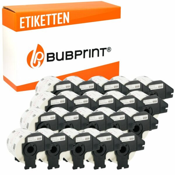 Bubprint Bubprint 20x Etiketten kompatibel für Brother DK-11209 #1209 62x29mm P-Touch QL1050 P-Touch QL500 P-Touch QL800