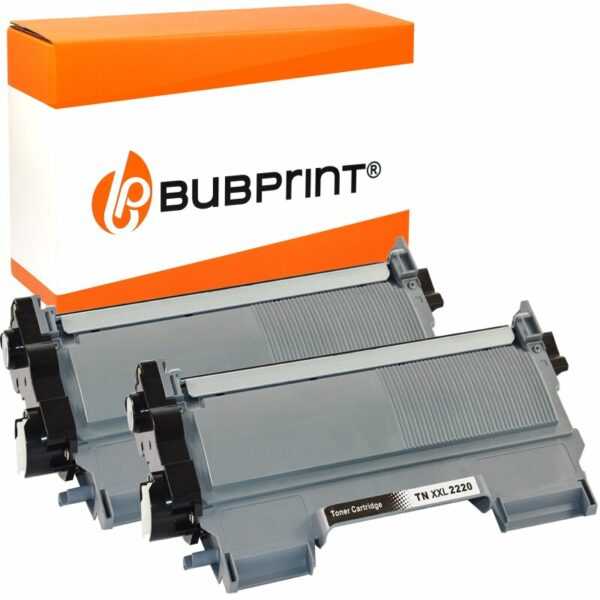 Bubprint Bubprint 2x Toner (5.200 S) kompatibel für Brother TN-2220 XXL / TN-2010 XXL black Brother DCP-7065 DN MFC-7860 DN DW HL-2240 Series HL-2200 Series